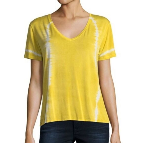 Majestic Filatures Tops - MAJESTIC PARIS NEIMAN MARCUS Tie Dye V-Neck Top L